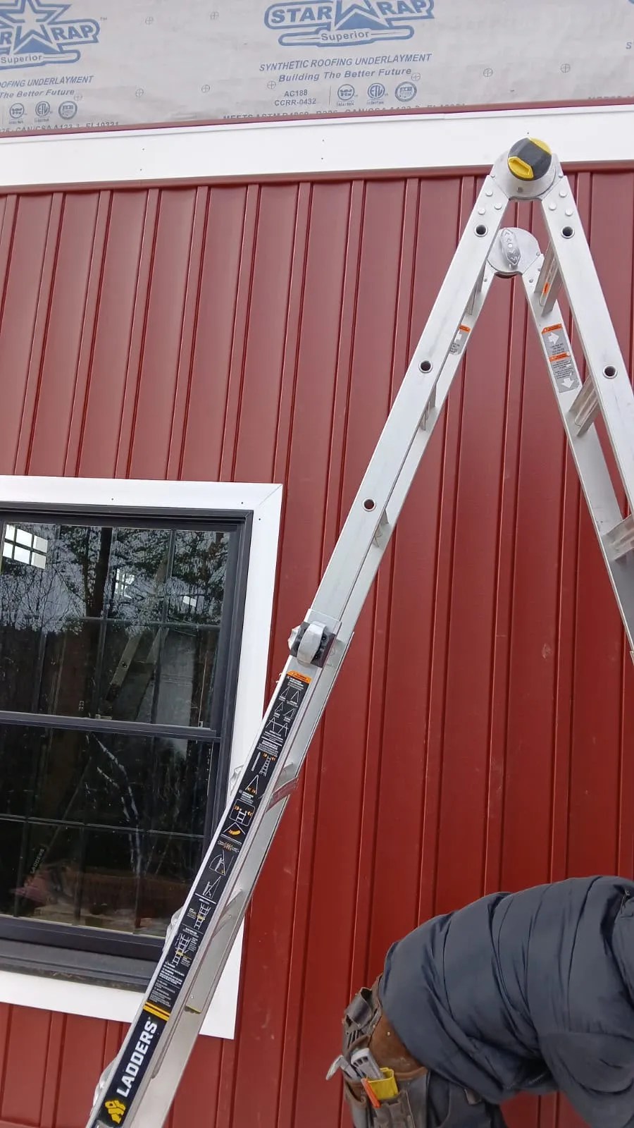 Roofing work on a home in Massachusetts