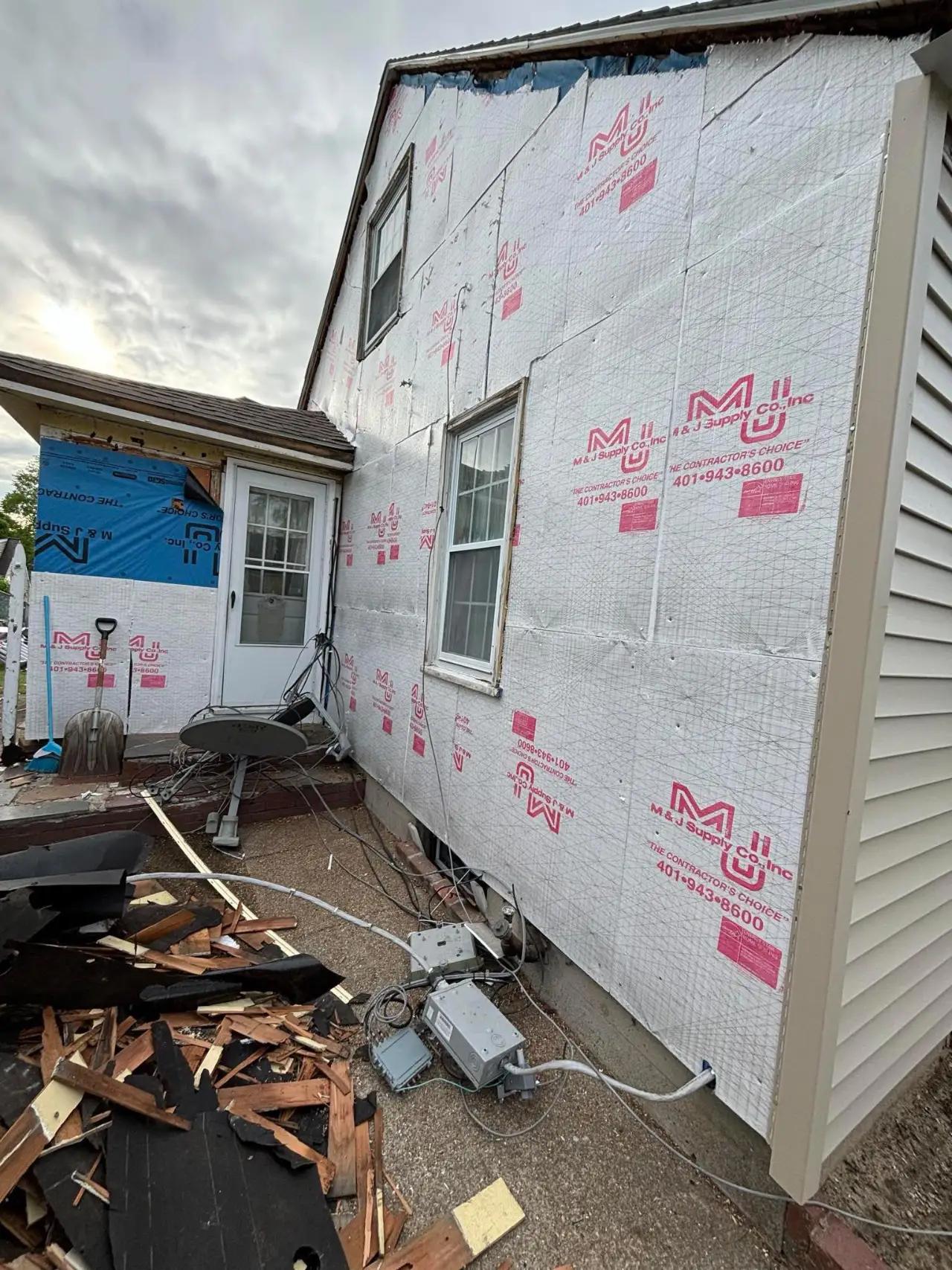 Siding repair after storm damage in Massachusetts