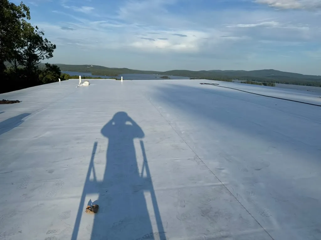 EPDM rubber roofing installation in Massachusetts by WCR Construction Inc